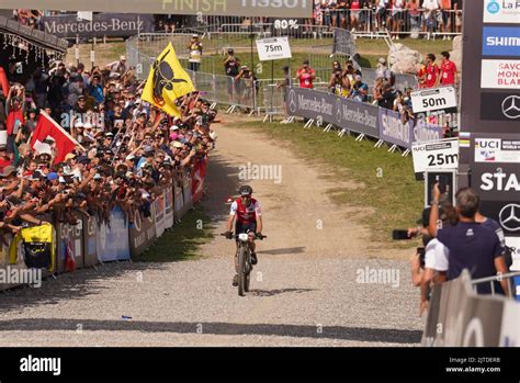 France 28 08 2022 SCHURTER Nino During Winner Race UCI Mountain Bike