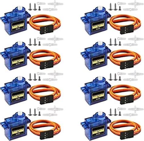 Kit De 8 Piezas Sg90 9g Micro Servomotor Melife Mini Envío gratis