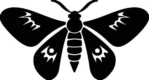 Moth Black Silhouette 38101863 Vector Art At Vecteezy