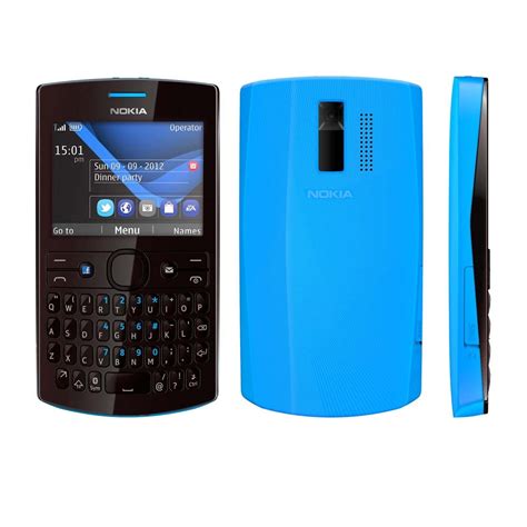 Celular Desbloqueado Nokia Asha Preto Azul Dual Chip C Mera