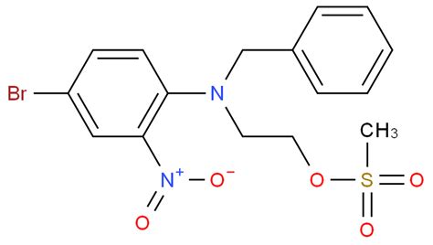 methanesulfonic acid 2-(4-bromo-2-nitro-N-(phenylmethyl)anilino)ethyl ...