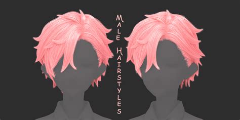 Anime Male Hairstyles Pack Blender Market