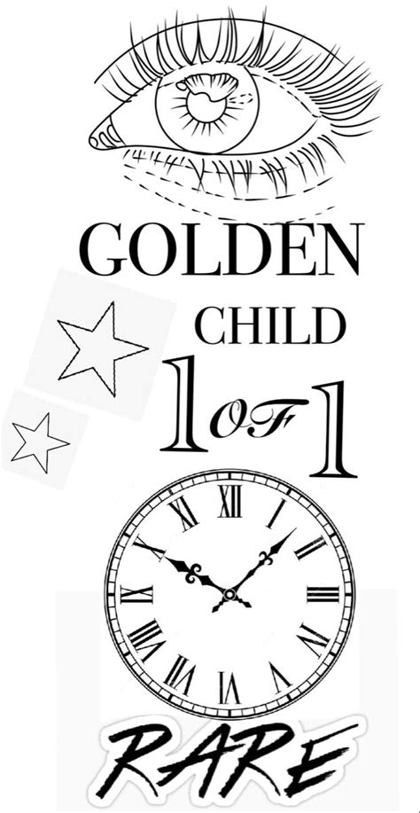 Golden Child Tattoo Design