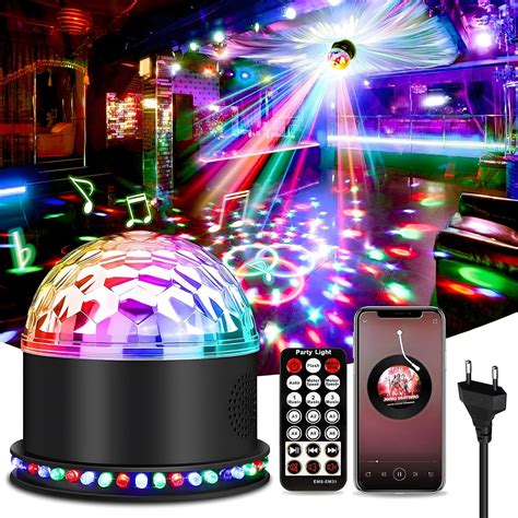 ENONEO LED Discokugel 16 Farben 360 Musik Activated Discokugel LED