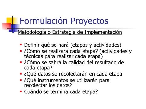 Implementación De Proyectos