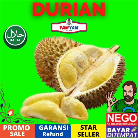 Jual BUAH DURIAN DUREN KUPAS MONTONG MOTONG GRADE SUPER 500gr 500 Gram