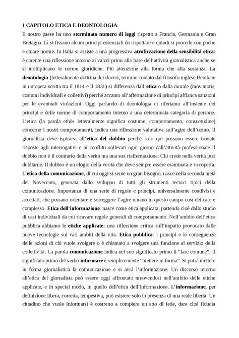 La Deontologia Del Giornalista Dalle Carte Al Testo Unico 9