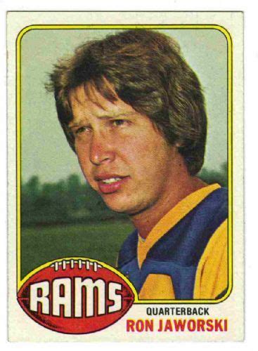 Ron Jaworski | Ron jaworski, Topps football cards, Football cards