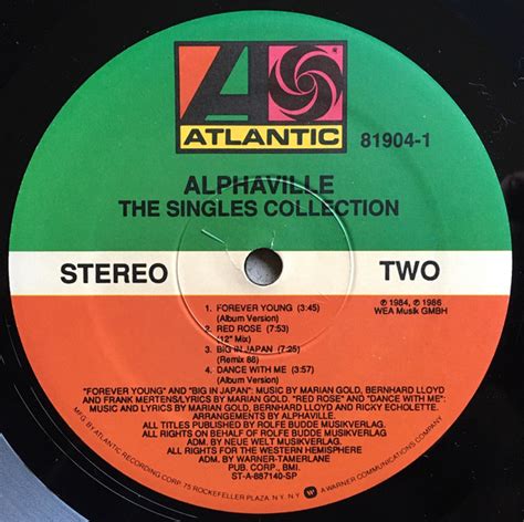 Alphaville The Singles Collection Lp Plak Deform M Zik