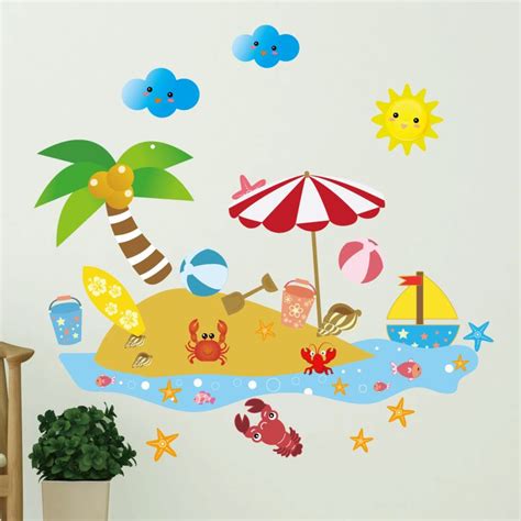 Beach Wall Stickers / Wall Decor - Oz Labels