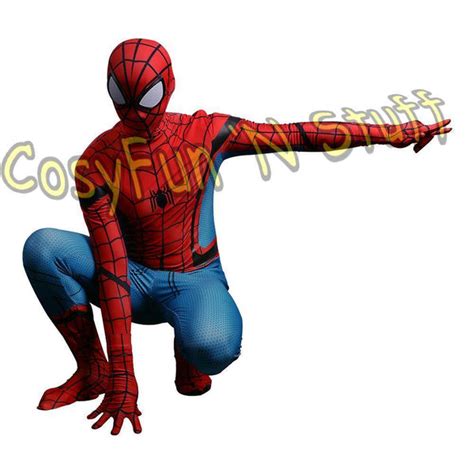 Spider Man Homecoming Cosplay Tom Holland Spiderman Adult 3d Costume