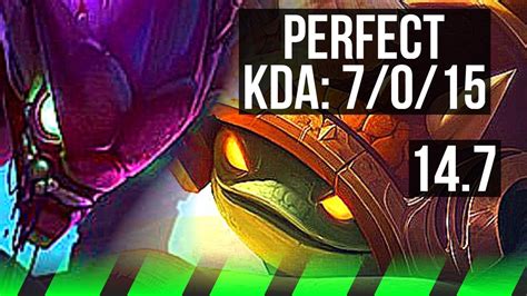 KHA ZIX Vs RAMMUS JGL 7 0 15 1200 Games Godlike KR Master 14