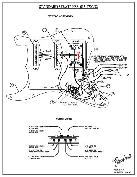 Standard Stratocaster HSS Wiring Diagram 01347Customer Self-Service