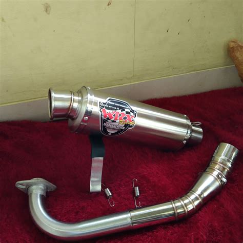 Knalpot Oval Wrx Besar Cm Suara Adem Buat Motor Aerox Nmax Lazada