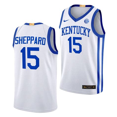 Reed Sheppard Kentucky Wildcats White Home Jersey Men Classc