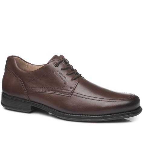 Sapato Social Pegada Masculino Em Couro Terracota 123462 02 Marrom