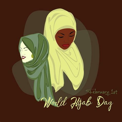 Premium Vector World Hijab Day On February 1 International Day