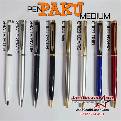 Jual Pulpen Besi Paku Bisa Grafir Custom Promosi Hotel Metal Aw