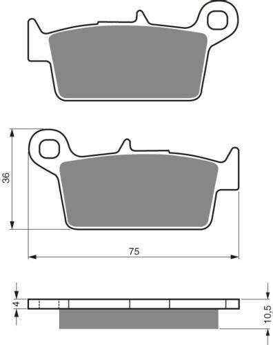 Goldfren S33 Carbon Rear Right Brake Pads For Yamaha 250 SBK2 LX250L