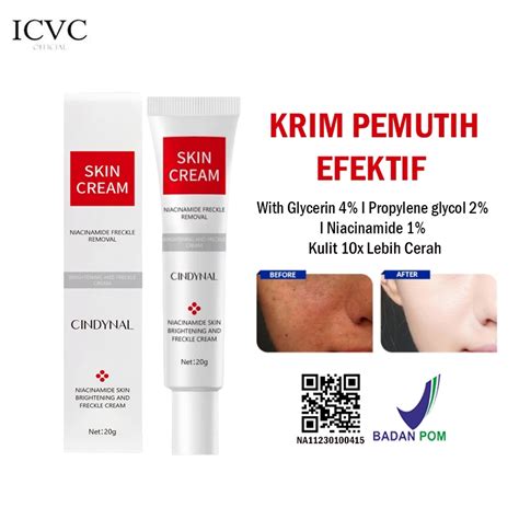 Jual Bpom Cindynal Skin Cream Freckle Removal Whitening Remove Dark