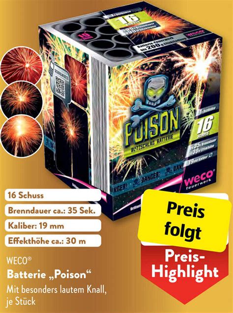 Weco Batterie Poison Angebot Bei Aldi S D