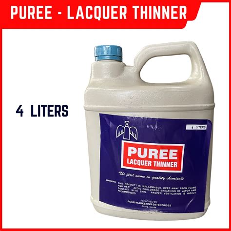 Puree Lacquer Thinner 1 Gallon TLG Shopee Philippines