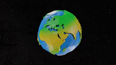 Cartoon Low Poly Earth3D模型 TurboSquid 2029305