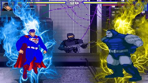 Superman Vs Darksied High Epic Level Fight Mugen Youtube