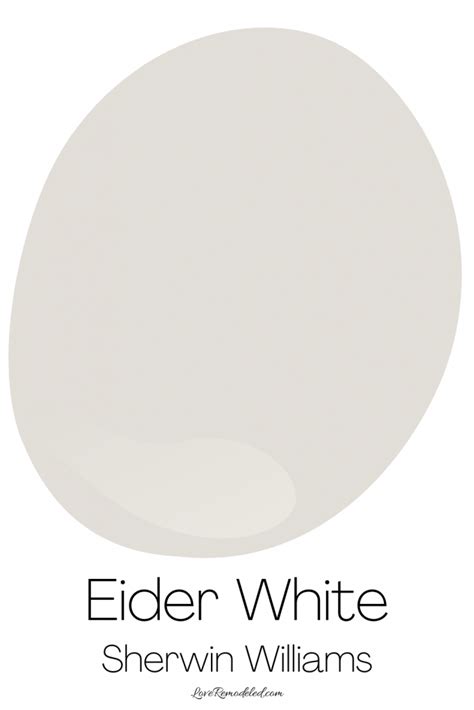 Eider White A Sherwin Williams Off White Paint Color Love Remodeled