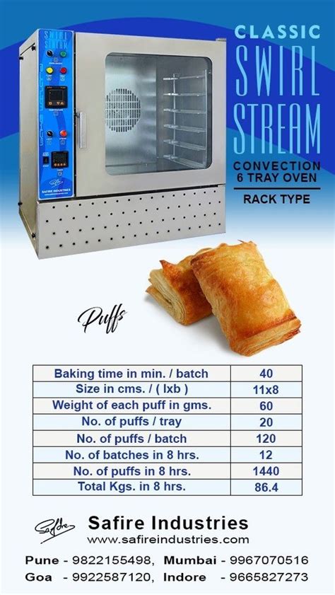 Stainless Steelss Biscuitcookies Convection Oven 6 Tray Electric