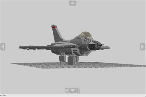 Lego Custom F 16 Fighting Falcon Jet Fighter By Bricksharkcustoms £5