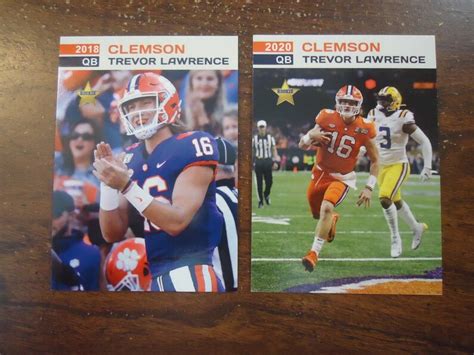 Trevor Lawrence 2 Card Star Rookie Lot Limited Edition to Only 50 of ...