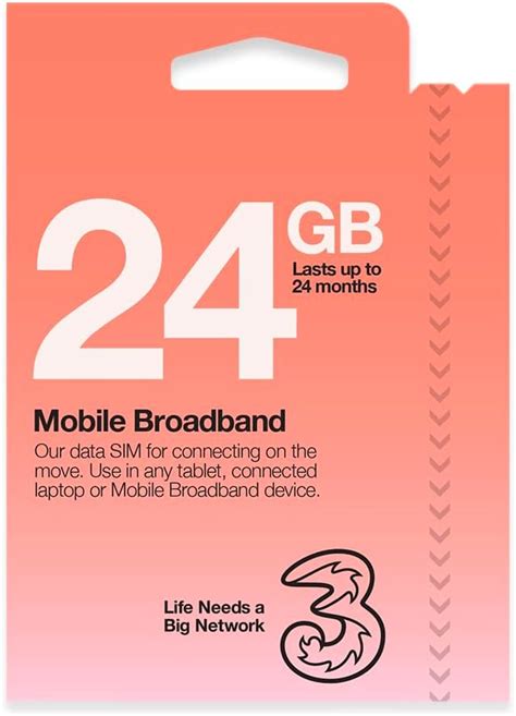 Three Mobile Pay As You Go Mobile Broadband Gb Data Sim Amazon Co