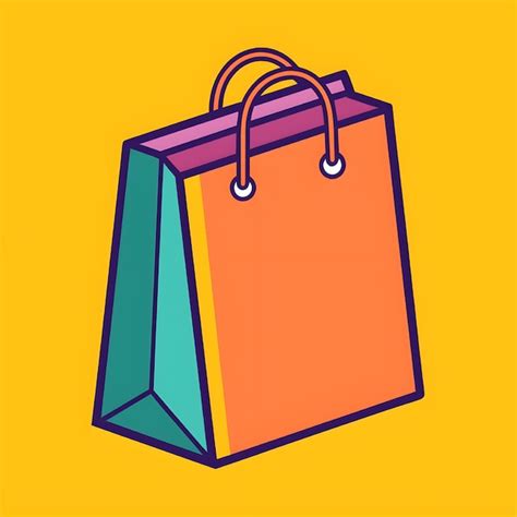 Premium Vector Paper Bag For Shopping Vector