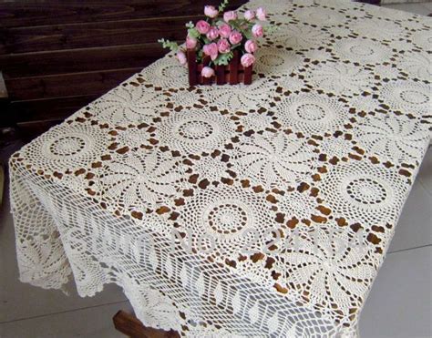 Aliexpress Buy X Cm Cm Rectangular Size Crochet Beige