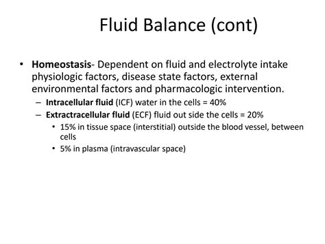 Solution Fluid And Electrolyte Balance Studypool