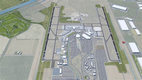 Sacramento International Airport 3D Model By 3dstudio