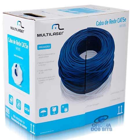 Caixa De Cabo UTP Cat 5e Para Rede Multilaser WI185 Homologado 305