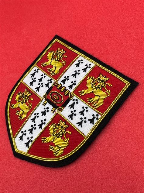 Cambridge University Blazer Badge Hand Embroidered Bullion Etsy