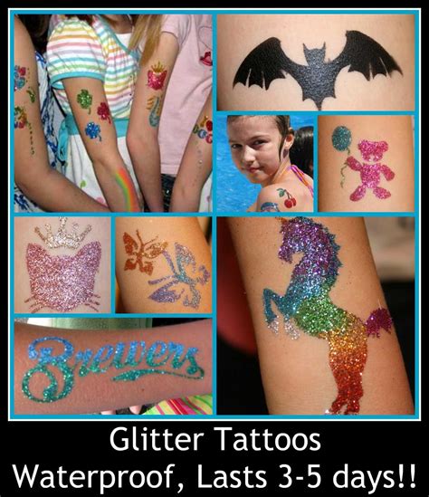 Glitter Tattoos By Amplified Artistry Waterproof And Last 3 7 Days