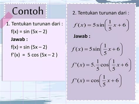 Turunan Fungsi Trigonometri 9 1 Pptx