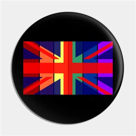 British Union Jack Rainbow Gay Pride Flag Union Jack Flag Pin TeePublic