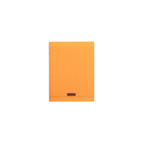 Cahier piqué Calligraphe 8000 POLYPRO 24x32cm 96p séyès 90g Orange