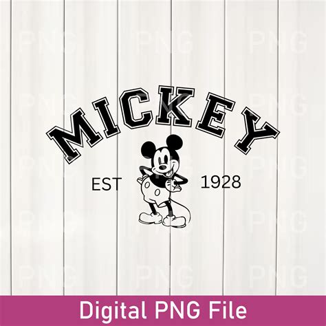 Mickey Character Est 1928 PNG, Disney Mickey Mouse PNG, Mick - Inspire ...