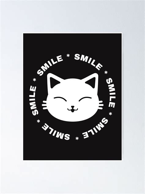 "Smile Cat Smile" Poster for Sale by Diseno-Devino | Redbubble