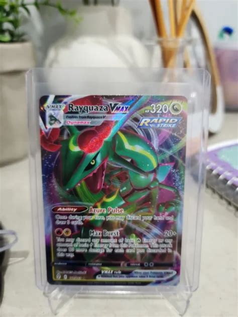 Pok Mon Tcg Rayquaza Vmax Evolving Skies Holo Ultra Rare