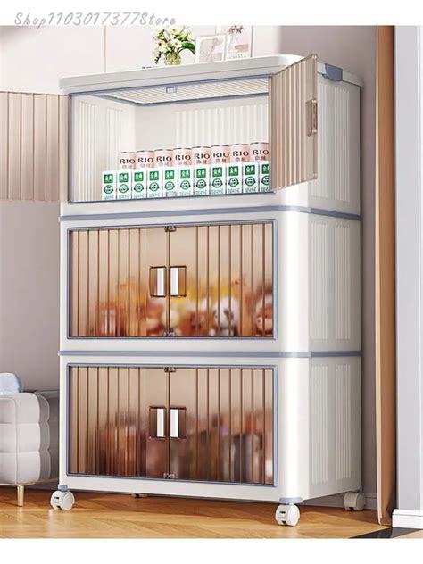 Installation Free Storage Cabinet Household Plastic Storage Cabinet