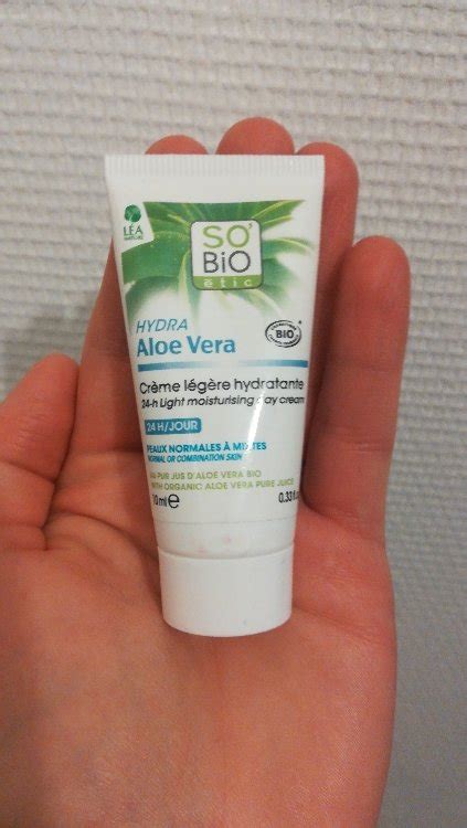 So Bio Tic Hydra Aloe Vera Cr Me L G Re Hydratante H Jour Inci