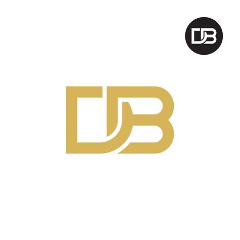 Letter Db Monogram Logo Design 24826041 Vector Art At Vecteezy