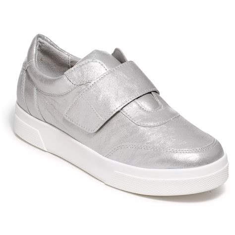 B Ware Vitaform Damen Sneaker Stretch Metallic Klettverschluss Qvc De